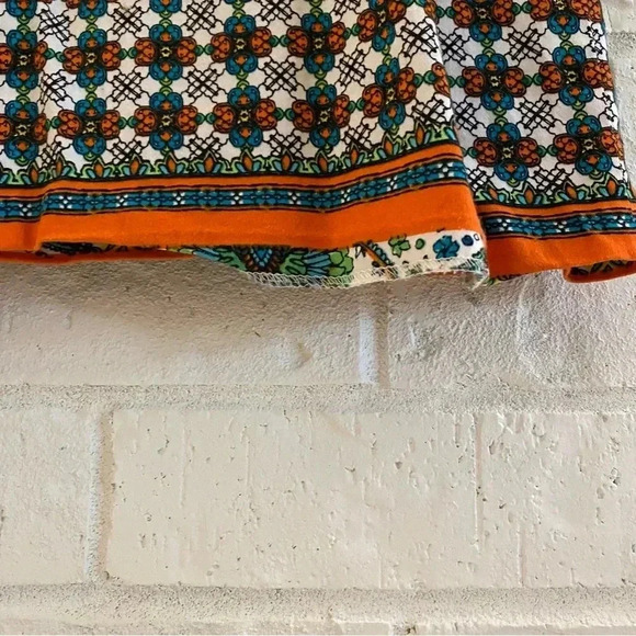 Women’s Size 12 Mini Dress Multicolor Patterned Office Colorful Sleeveless Zip - Picture 5 of 11